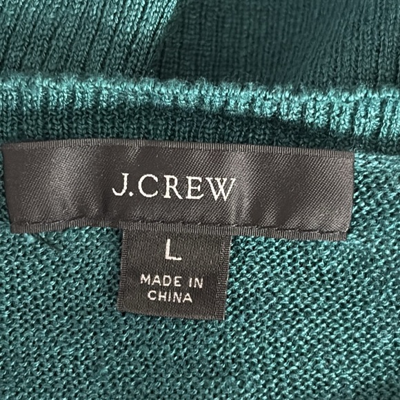 J. Crew 100% Linen Knit Relaxed Fit Sweater in Sage Green - Size Large - Picture 4 of 6